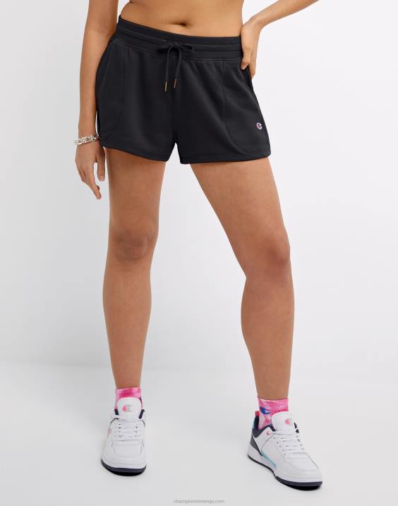 Champion ženske kratke hlače iz francoskega frotirja kampus 2,5\" 2B841453 Črna