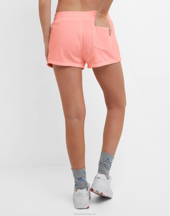 Champion ženske kratke hlače iz francoskega frotirja kampus 2,5\" 2B841455 roza zvezda