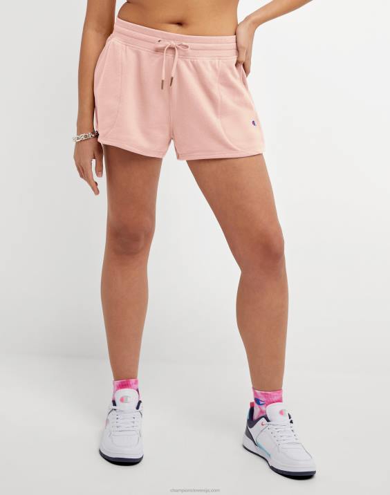 Champion ženske kratke hlače iz francoskega frotirja kampus 2,5\" 2B841458 bledo rdečilo roza