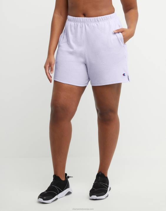 Champion ženske kratke hlače z visoko postavo 5\" 2B841500 urbana lila