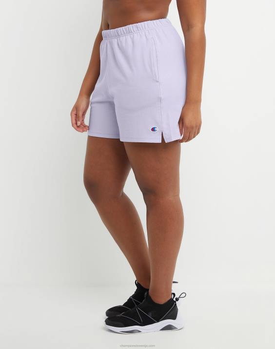 Champion ženske kratke hlače z visoko postavo 5\" 2B841500 urbana lila