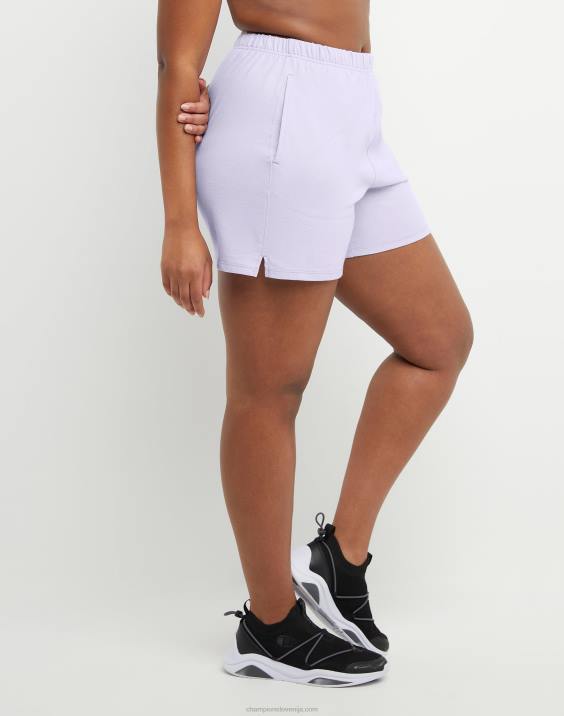Champion ženske kratke hlače z visoko postavo 5\" 2B841500 urbana lila