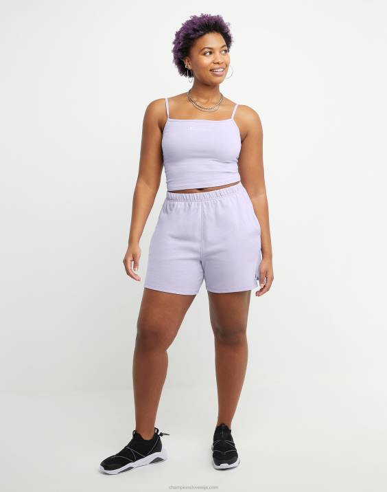 Champion ženske kratke hlače z visoko postavo 5\" 2B841500 urbana lila