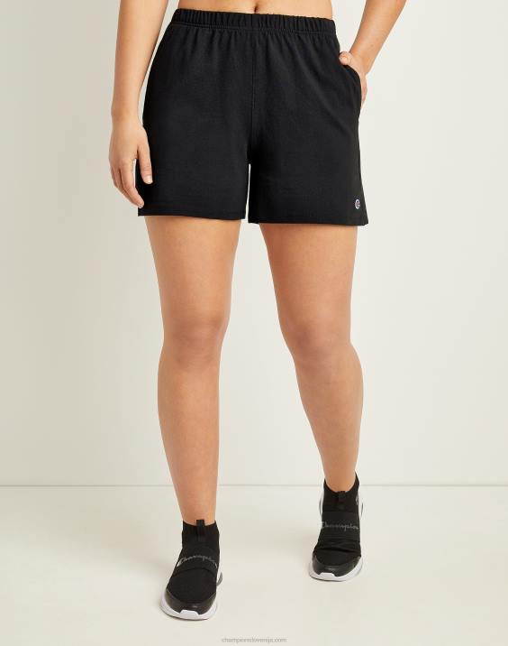 Champion ženske kratke hlače z visoko postavo 5\" 2B841501 Črna
