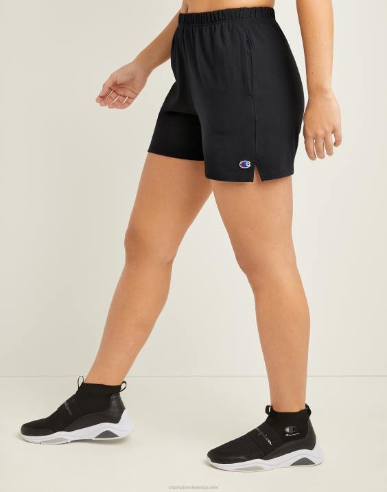 Champion ženske kratke hlače z visoko postavo 5\" 2B841501 Črna