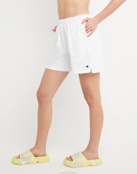 Champion ženske kratke hlače z visoko postavo 5\" 2B841502 bela