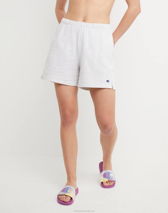 Champion ženske kratke hlače z visoko postavo 5\" 2B841503 srebrno siva