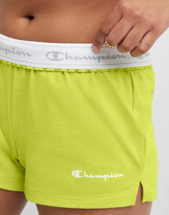 Champion ženske kratke hlače za vadbo classic script 3,5\" 2B841475 limetna vresa