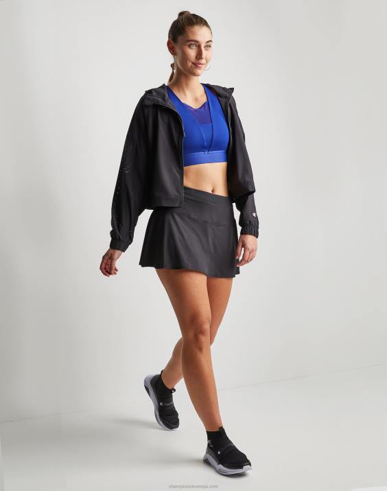 Champion ženske mestno športno krilo z volančki c logotipom 3\" 2B841504 Črna