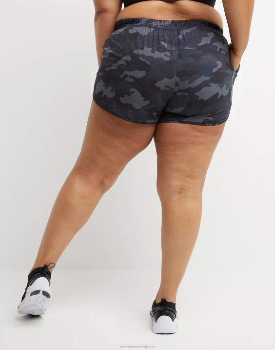 Champion ženske plus absolutno tkane kratke hlače 4\" 2B841494 športno maskirno strelivo črno