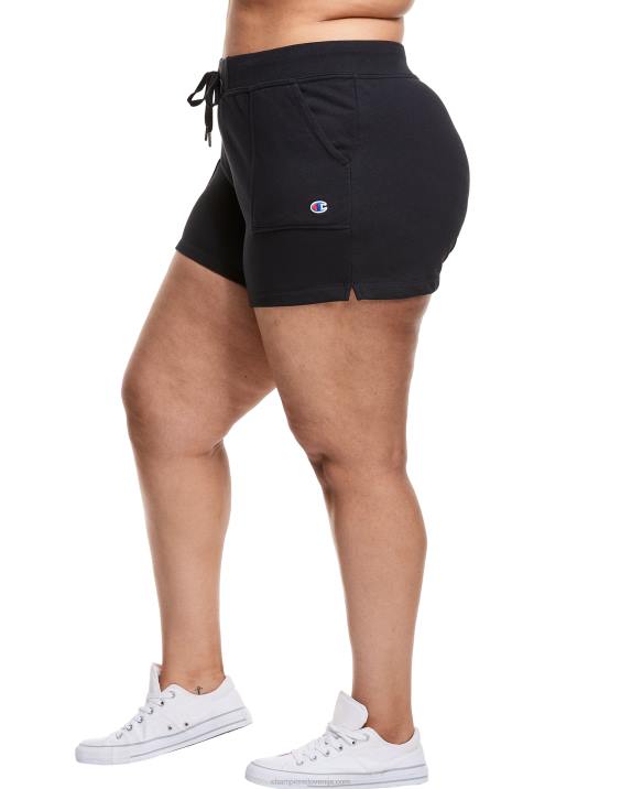 Champion ženske plus kampus kratke hlače iz francoskega frotirja 3\" 2B841518 Črna