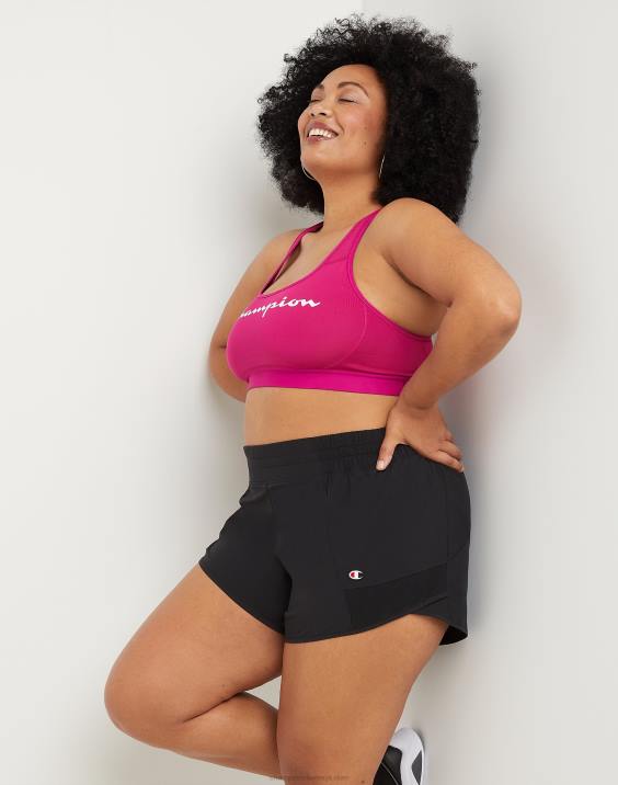 Champion ženske plus športno tkane kratke 4\" 2B841507 Črna