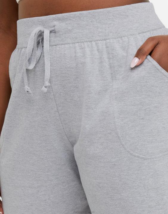 Champion ženske plus vsakdanje bombažne kratke hlače 7,5\" 2B841541 oksfordsko sivo resje