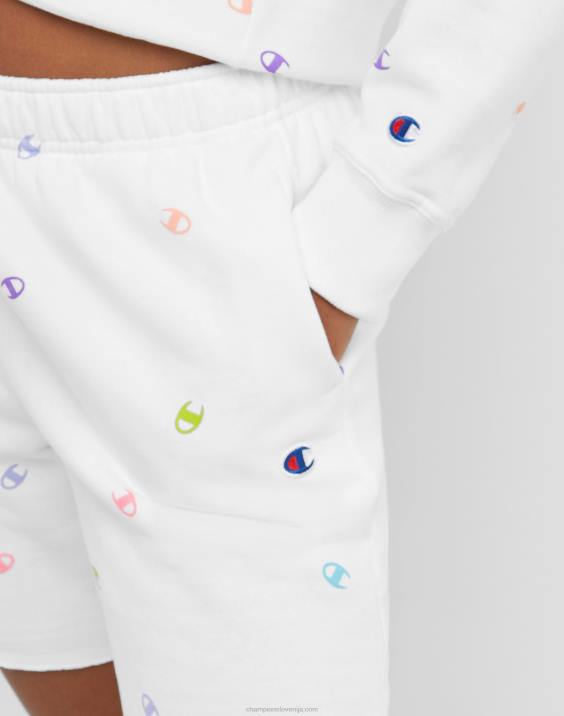 Champion ženske powerblend kratke hlače 6,5\" 2B841449 vrgel c belo
