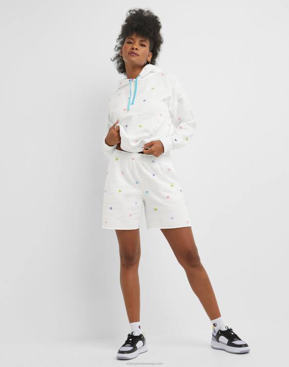 Champion ženske powerblend kratke hlače 6,5\" 2B841449 vrgel c belo