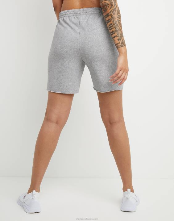Champion ženske powerblend kratke hlače z logotipom 6,5\" 2B841511 oksford siva