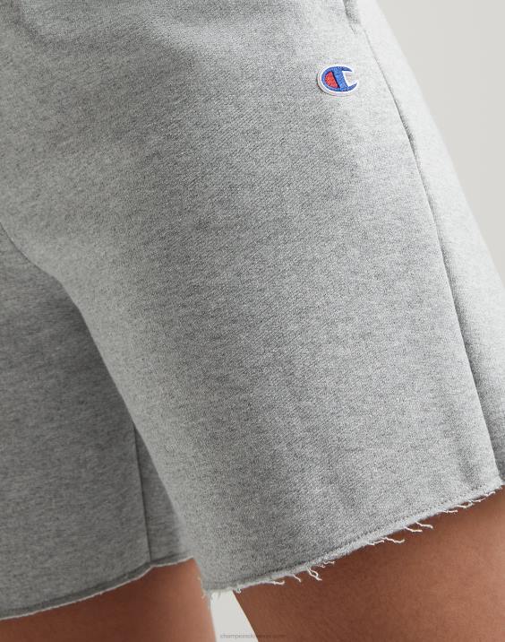 Champion ženske powerblend kratke hlače z logotipom 6,5\" 2B841511 oksford siva