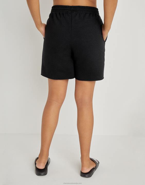 Champion ženske powerblend kratke hlače z logotipom 6,5\" 2B841512 Črna
