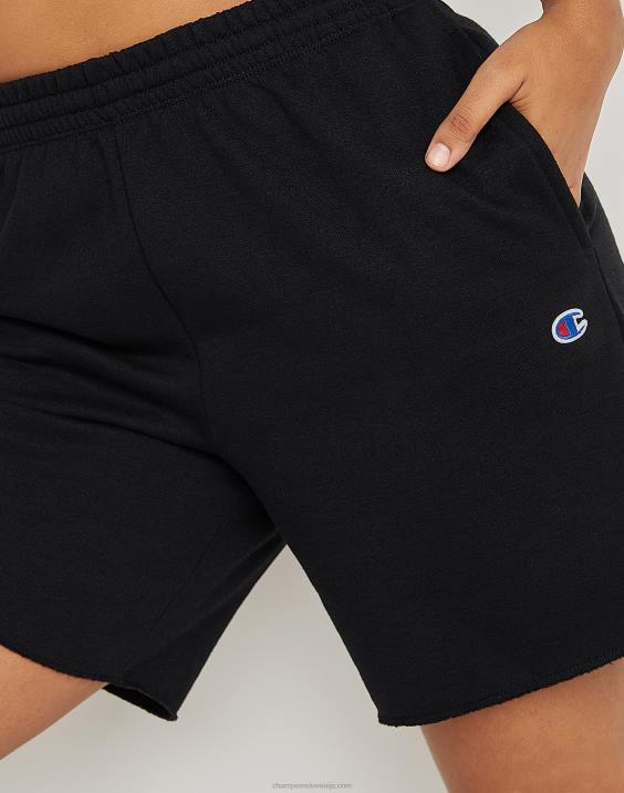 Champion ženske powerblend kratke hlače z logotipom 6,5\" 2B841512 Črna
