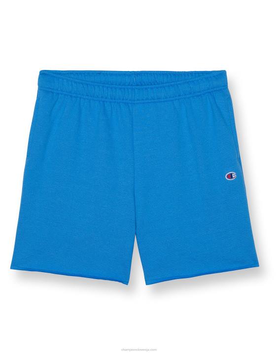 Champion ženske powerblend kratke hlače z logotipom 6,5\" 2B841515 modra šojka