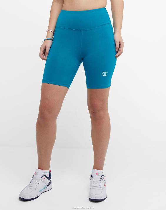 Champion ženske pristne kolesarske kratke hlače hd incline c logotip 7\" 2B841447 rockin teal