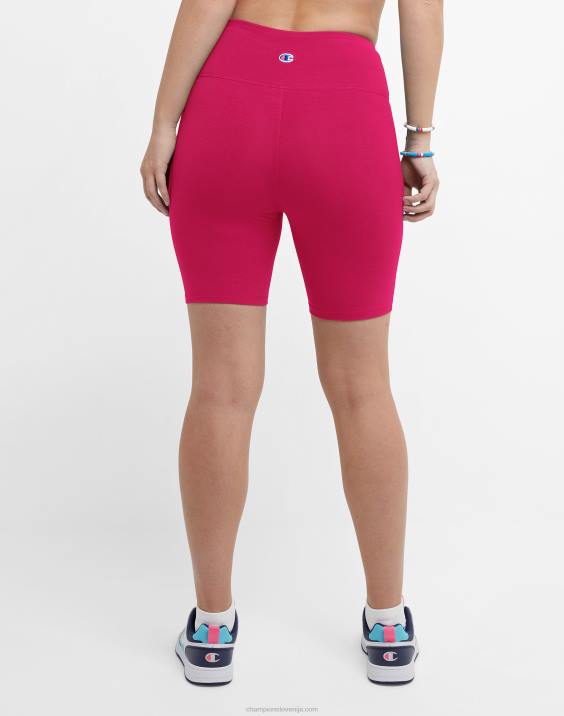 Champion ženske pristne kolesarske kratke hlače hd incline c logotip 7\" 2B841448 jagodno rdečilo