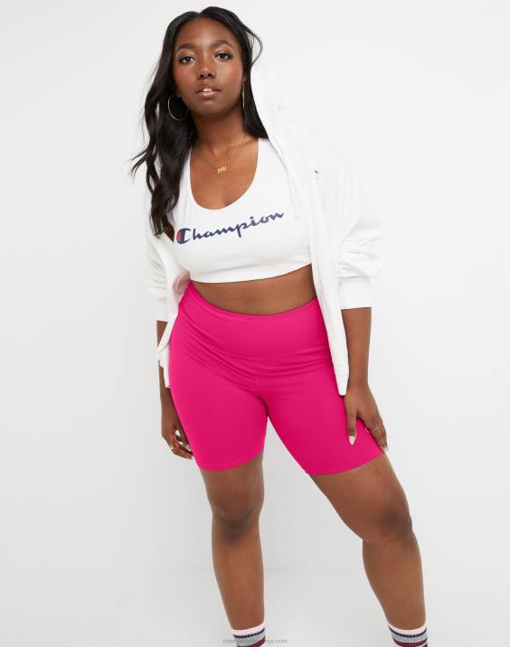 Champion ženske pristne kolesarske kratke hlače hd inline c logotip 8\" (velikost večje) 2B841437 jagodno rdečilo