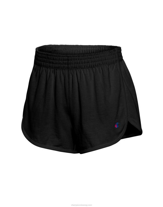 Champion ženske telovadne kratke hlače c logotipom 2,5\" 2B841533 Črna