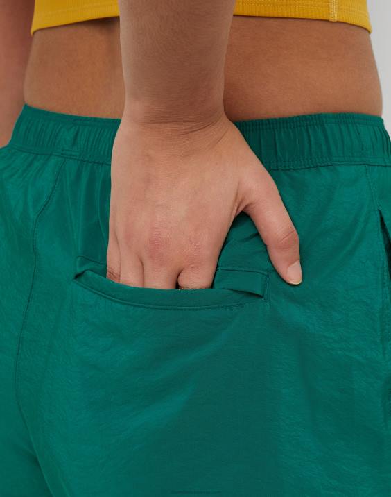 Champion ženske tkane telovadne kratke hlače classic script 2,5\" 2B841444 everglade zelena