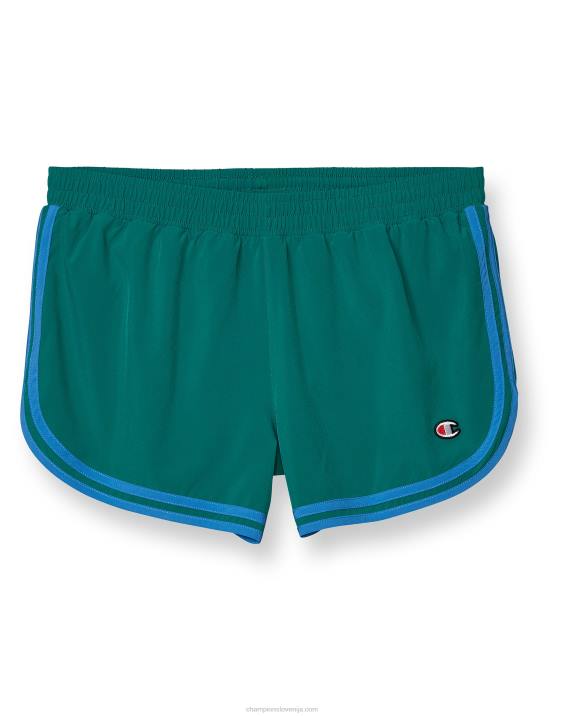 Champion ženske univerzitetne kratke hlače z notranjim šivom 3,5\". 2B841523 smaragdna noč/modra šojka