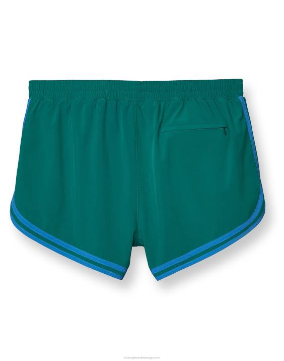 Champion ženske univerzitetne kratke hlače z notranjim šivom 3,5\". 2B841523 smaragdna noč/modra šojka