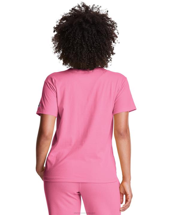 Champion ženske klasični logotip za majico 2B842060 roza trak