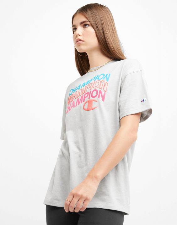 Champion ženske klasični ohlapni logotipi z valovitimi majicami nad c 2B842049 oksford siva