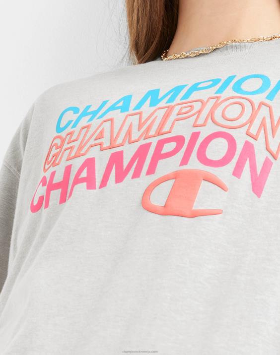Champion ženske klasični ohlapni logotipi z valovitimi majicami nad c 2B842049 oksford siva
