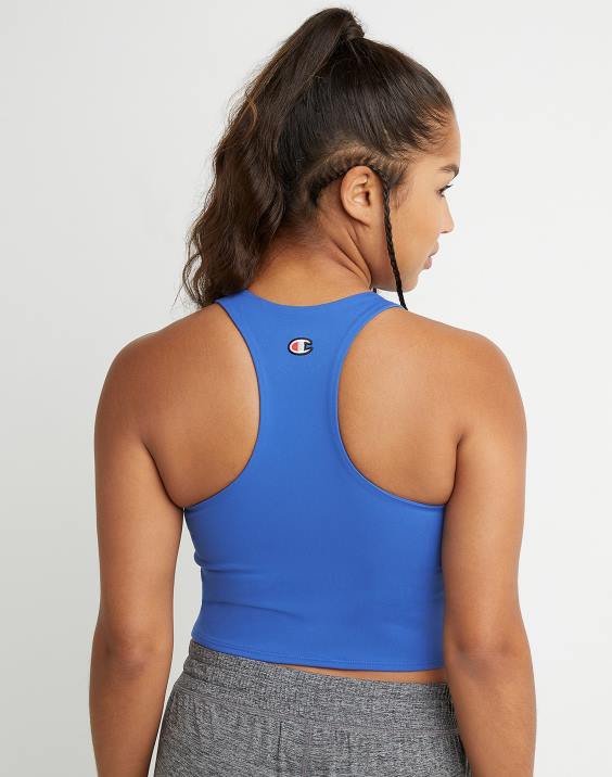 Champion ženske mehak kratki top 2B842076 globoko bleščeče modro