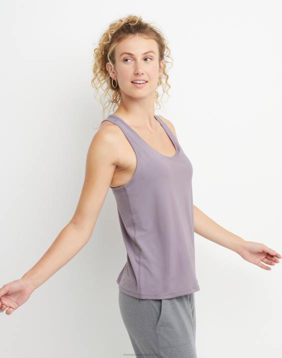 Champion ženske mehak na dotik Essential tank c logotip 2B842025 dimljena lila