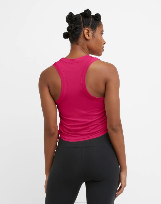 Champion ženske mehke vrvice brez rokavov 2B841327 jagodno rdečilo