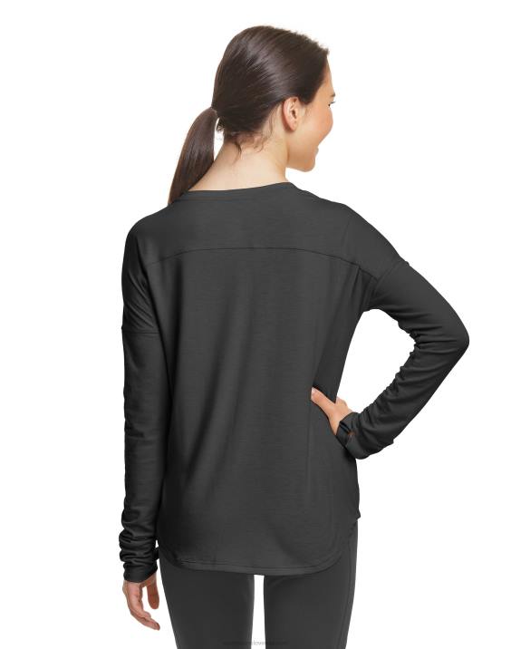 Champion ženske modna majica z dolgimi rokavi c9 2B841666 ebenovina