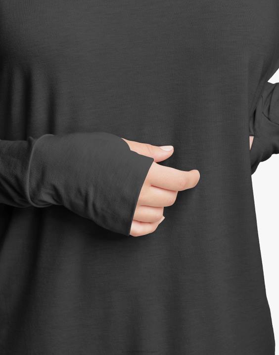 Champion ženske modna majica z dolgimi rokavi c9 2B841666 ebenovina