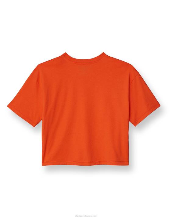 Champion ženske obrezan logotip crush-dye scenarij 2B842031 oranžni kaki