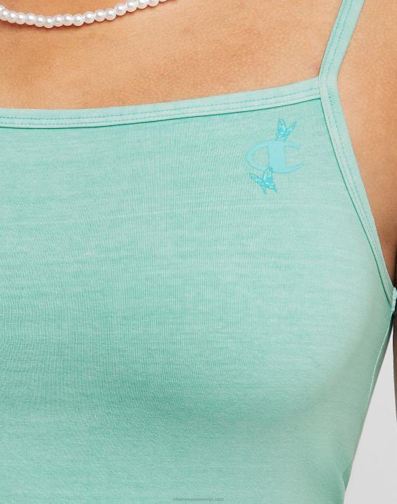 Champion ženske obrezana kami metulj grafika mint zelena 2B841346 sončna barva čista meta