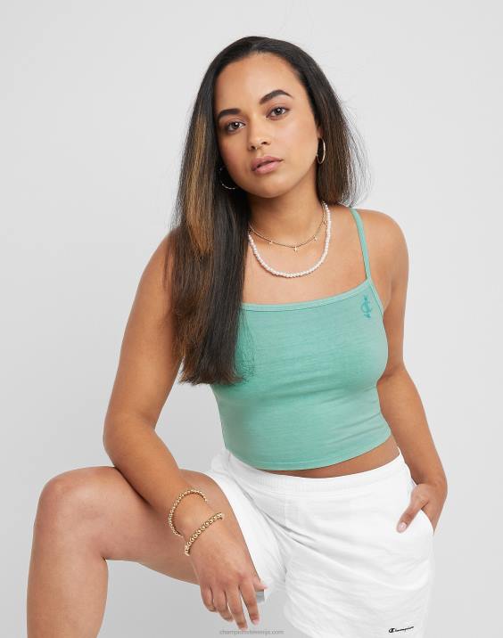 Champion ženske obrezana kami metulj grafika mint zelena 2B841346 sončna barva čista meta