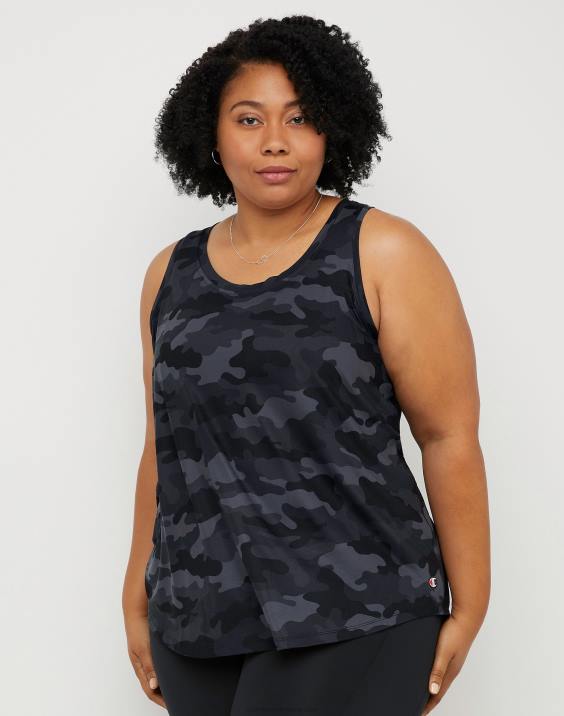 Champion ženske plus mehak kamuflažni tisk na tanke 2B841396 športno maskirno strelivo črno