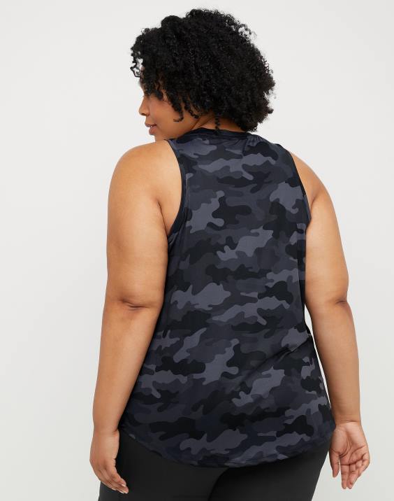 Champion ženske plus mehak kamuflažni tisk na tanke 2B841396 športno maskirno strelivo črno