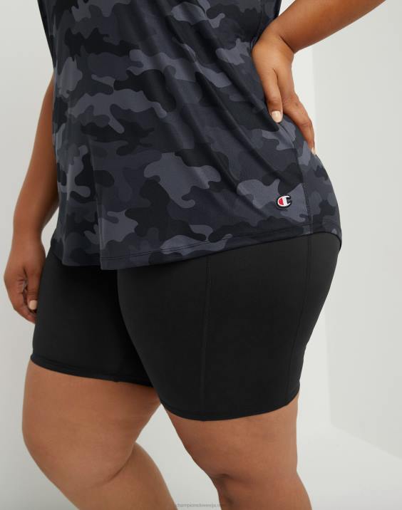 Champion ženske plus mehak kamuflažni tisk na tanke 2B841396 športno maskirno strelivo črno