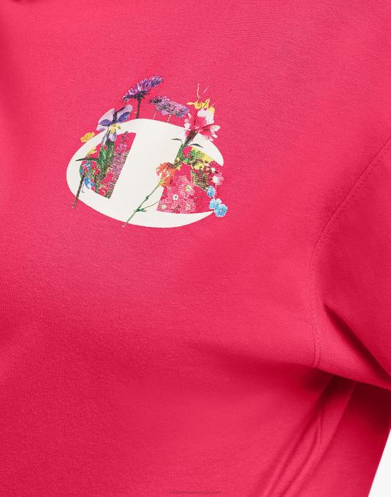 Champion ženske prevelika majica iz džersija vrt c logotipom 2B841339 patrulja rdeča