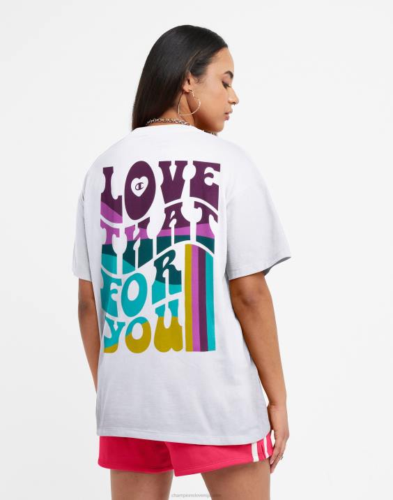 Champion ženske prevelika majica mi je všeč 2B841395 bela