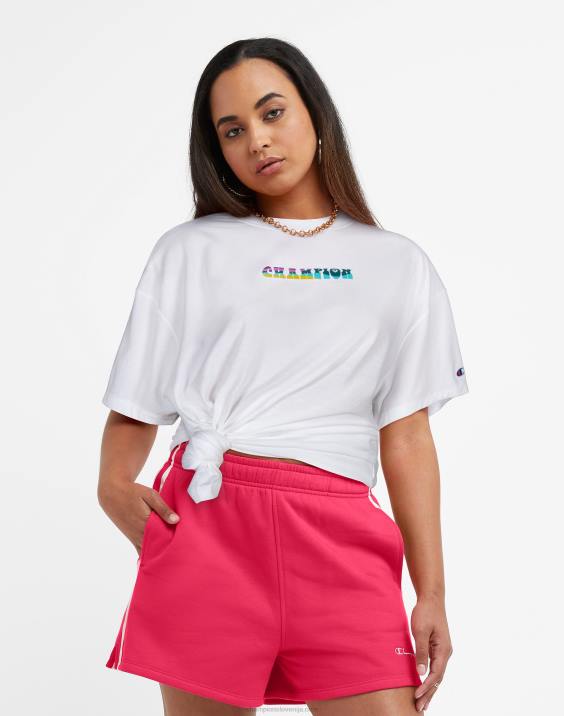 Champion ženske prevelika majica mi je všeč 2B841395 bela