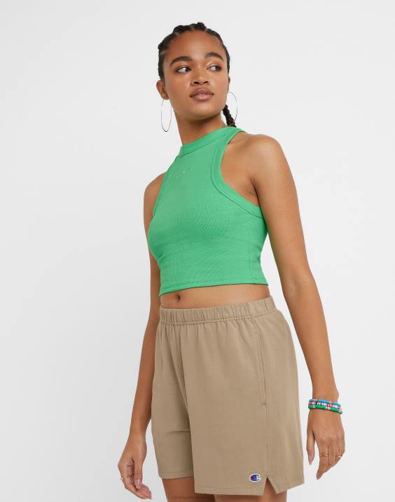 Champion ženske rebrasti tank klasični scenarij 2B841319 srečna pomlad zelena