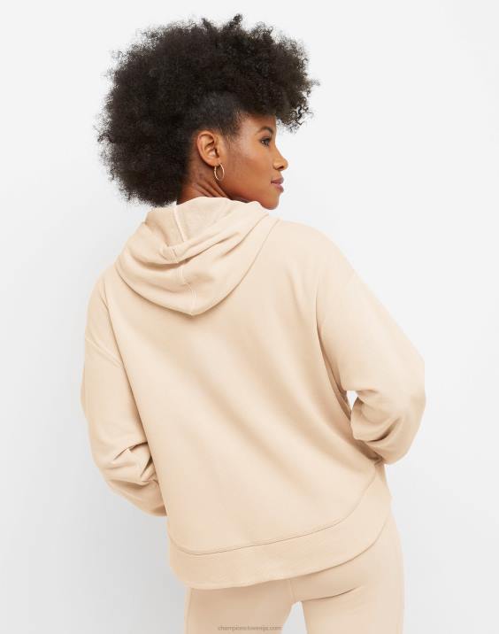 Champion ženske kampus pulover s kapuco iz francoskega frotirja tri-c 2B841015 sveža porjavelost